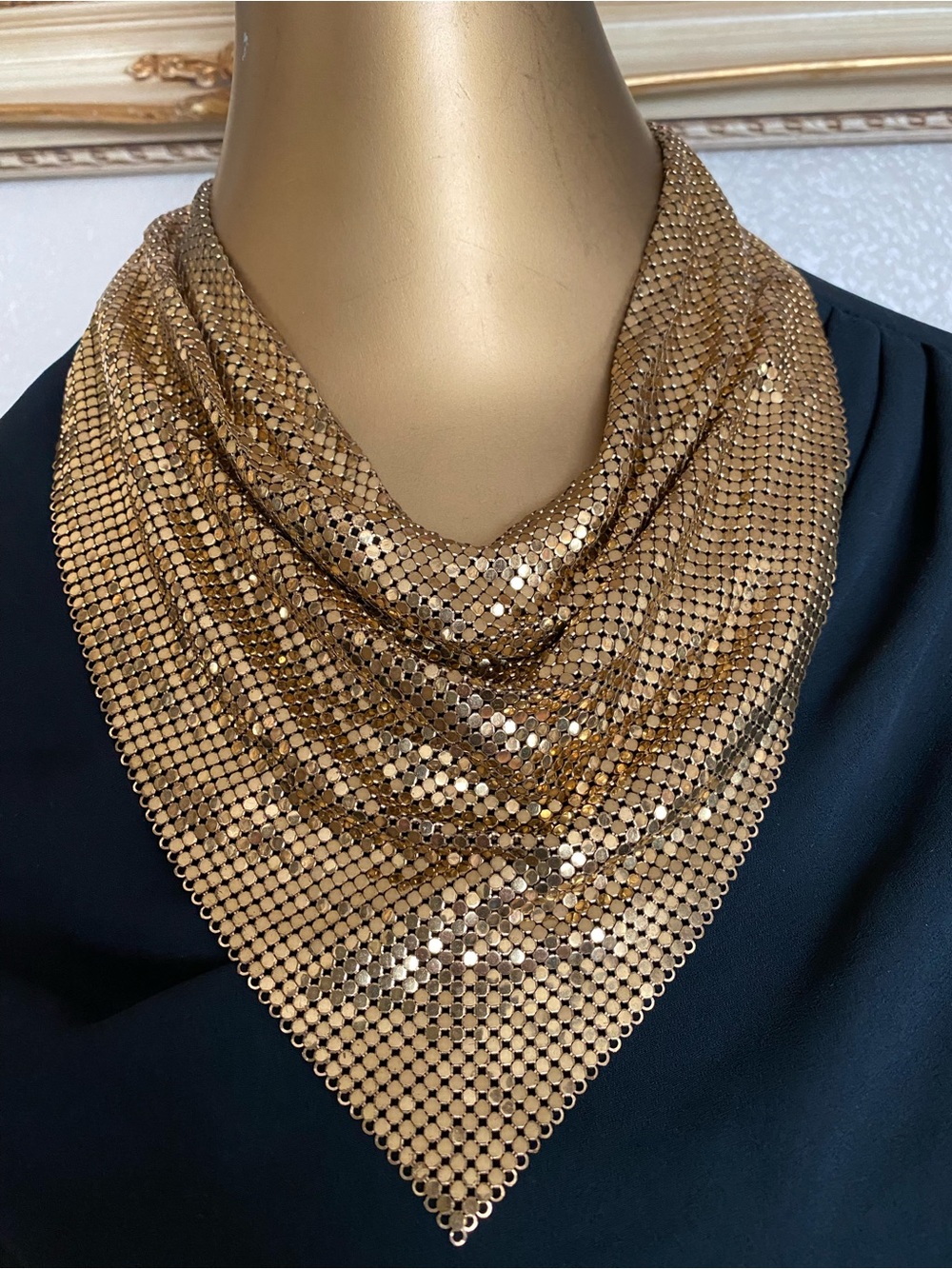 Whiting & Davis Vintage Bib Scarf